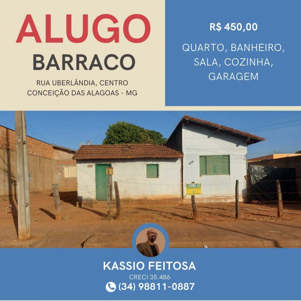 Barraco - Aluguel - Centro - Conceio das Alagoas - MG