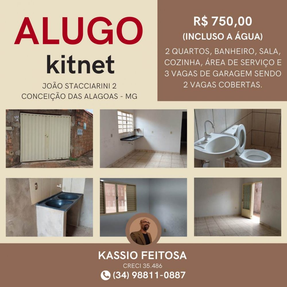 Kitnet - Aluguel - Joo Staciarini 2 - Conceio das Alagoas - MG