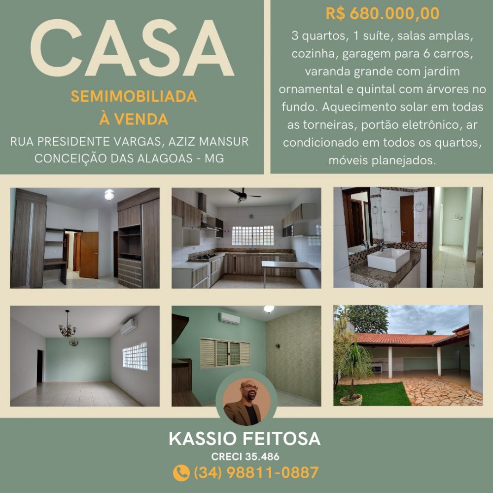 Casa - Venda - Aziz Mansur - Conceio das Alagoas - MG