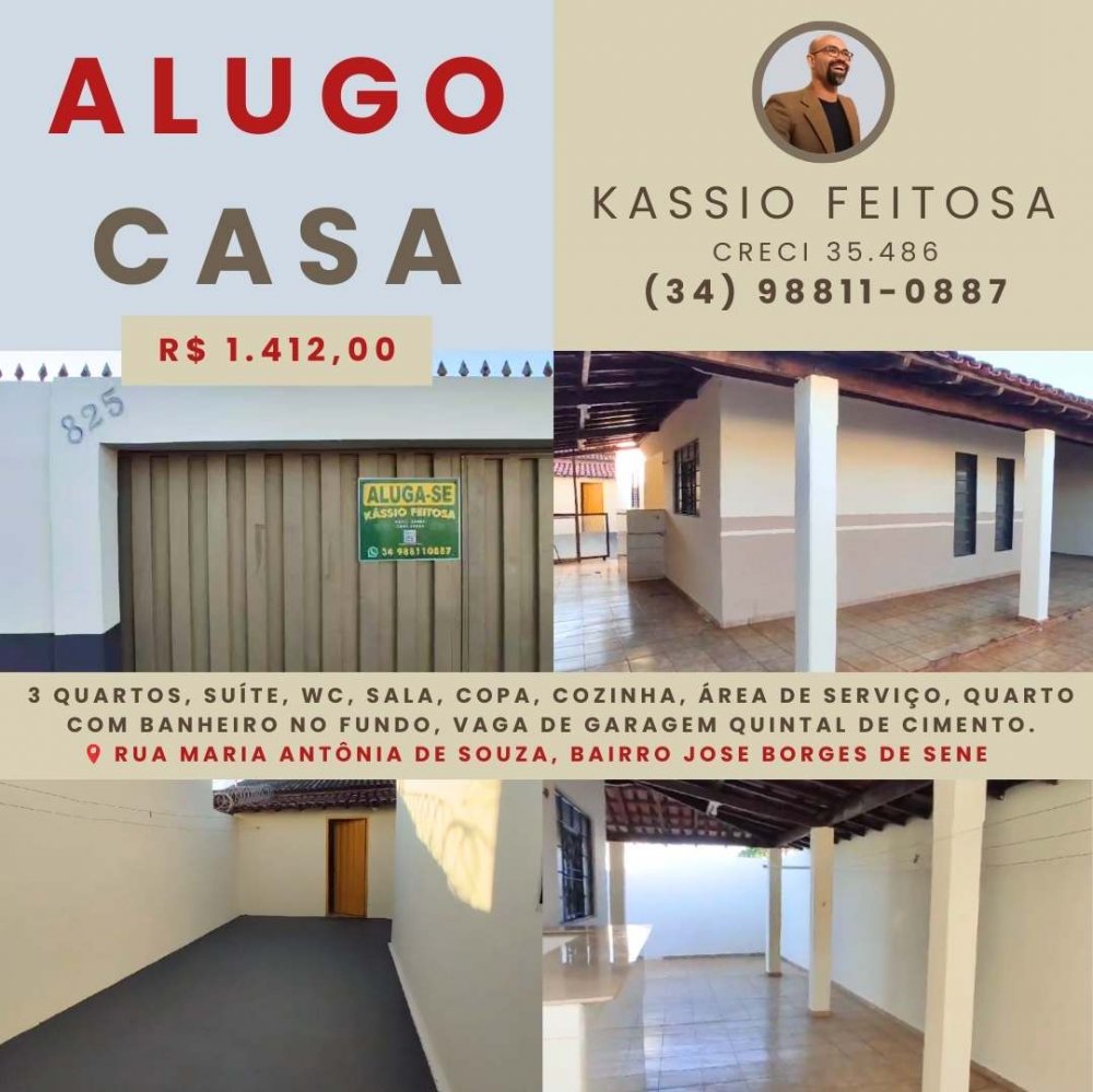 Casa - Aluguel - Jos Borges de Sene - Conceio das Alagoas - MG