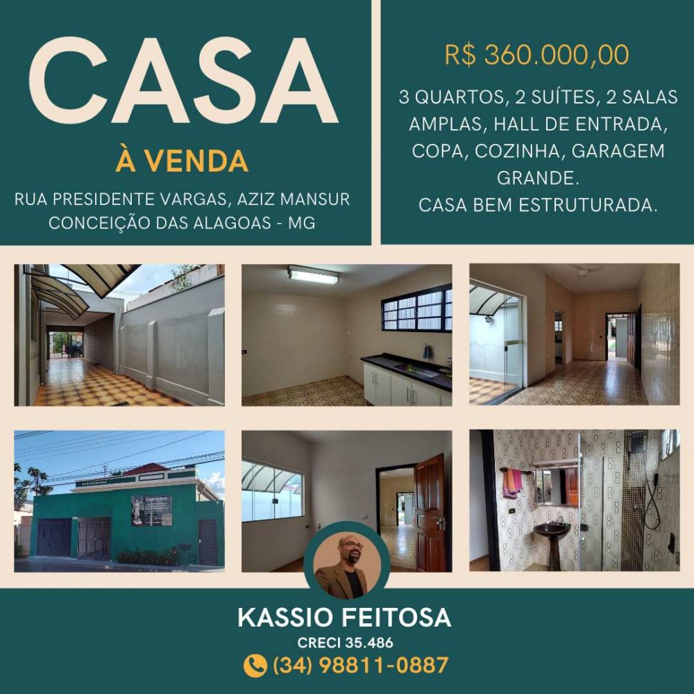 Casa - Venda - Aziz Mansur - Conceio das Alagoas - MG