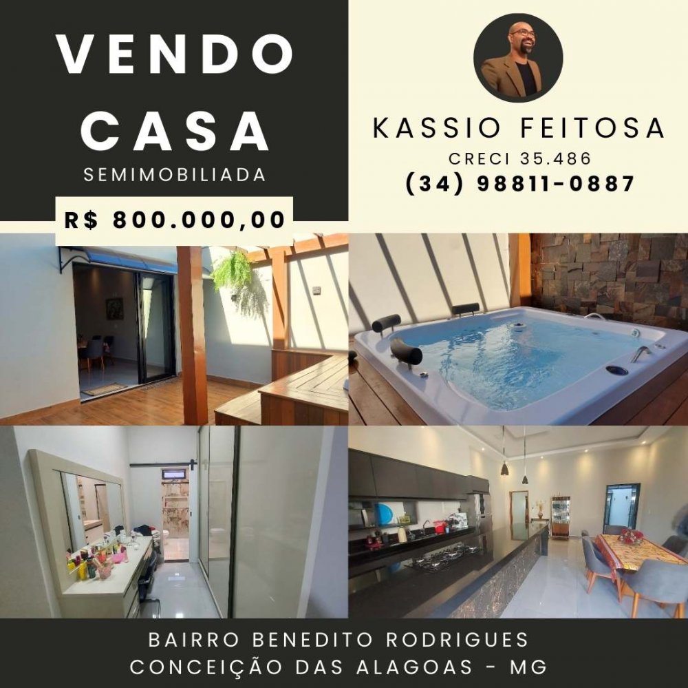 Casa - Venda - Benedito Rodrigues - Conceio das Alagoas - MG