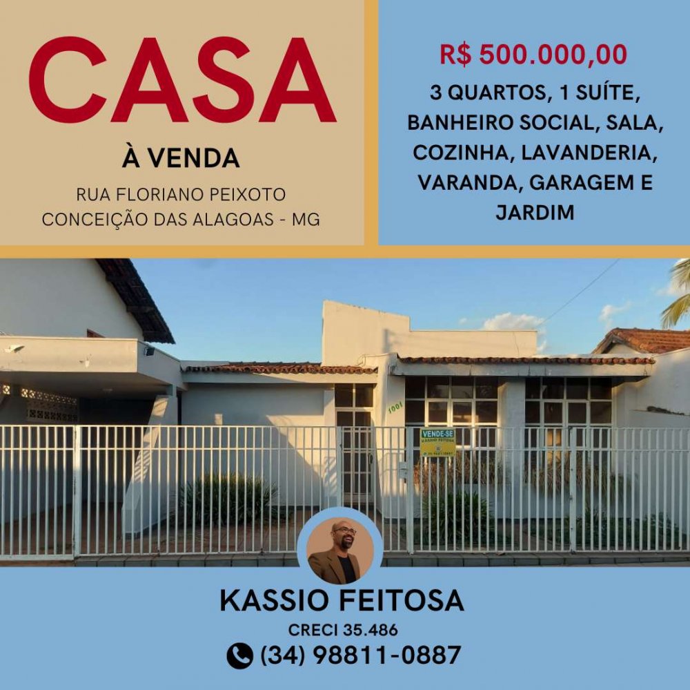 Casa - Venda - Centro - Conceio das Alagoas - MG