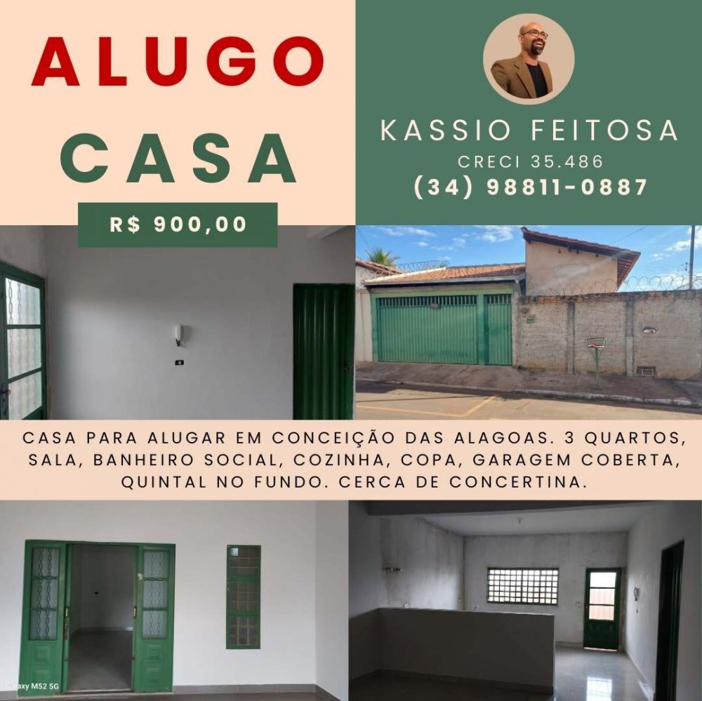 Casa - Aluguel - Aziz Mansur - Conceio das Alagoas - MG